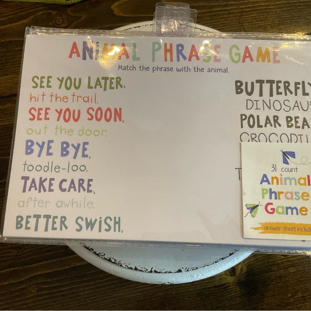 Bundle of 15 Animal Phrase Game Set perfect for homeschool.